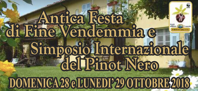 28 e 29 ottobre: antica festa di fine vendemmia e simposio internazionale del Pinot Nero