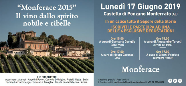 Lunedì 17 giugno: Monferace 2015